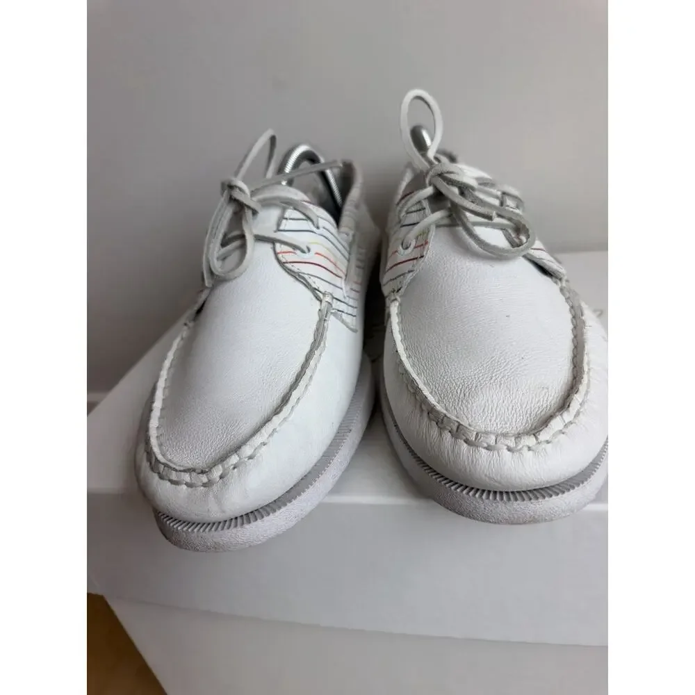 Sperry Top-Sider Authentic Original Pride Boat Shoe Men's Size 10 June Rainbow
